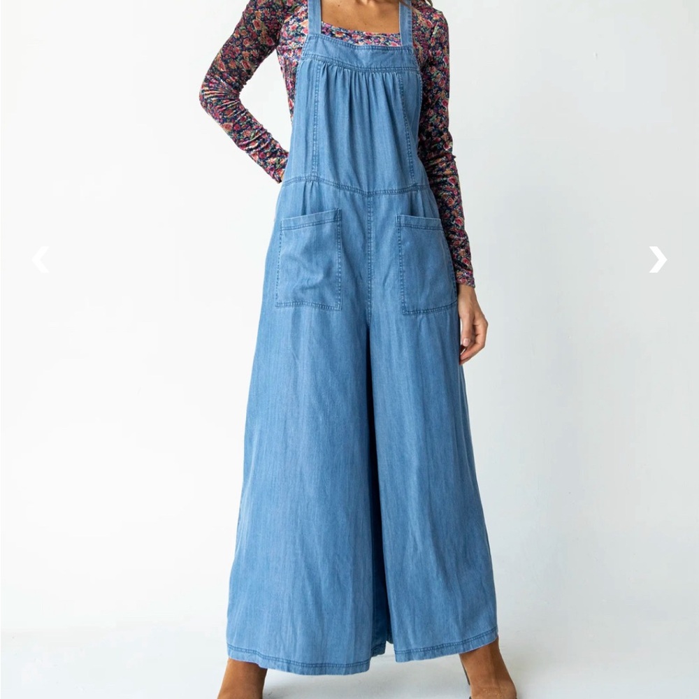 Natural Life Dakota Tie Overall Denim Blue Small